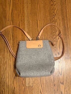 graf lantz mini backpack Bedford Merino Wool Midi resistant German Merino wool felt. Merino Wool Felt & Leather